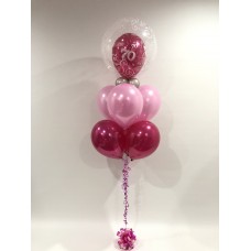 70th Deco Double Bubble Bouquet (Pink Theme)
